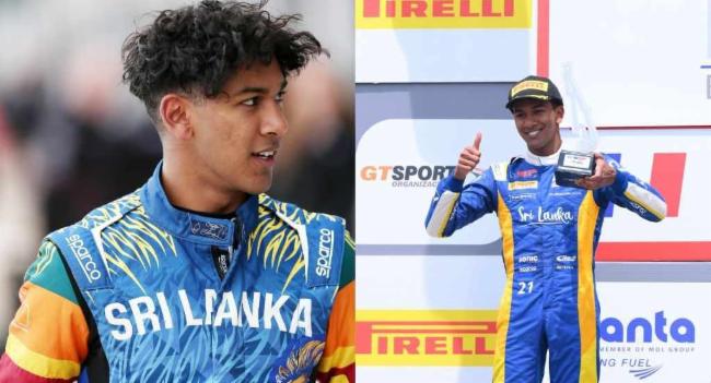 ෆෝර්මියුලා 3 තරගයක 2 ස්ථානයට පත් වූ පළමු ලාංකිකයා